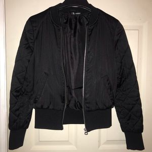 Black Bomber Jacket